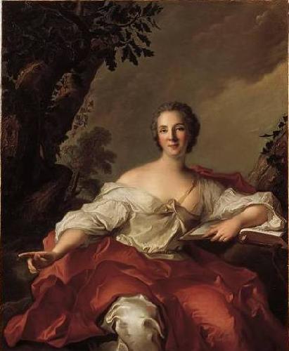 Jean Marc Nattier Portrait of Madame Geoffrin oil painting picture